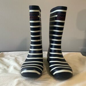 Joules Blue and white rain boots